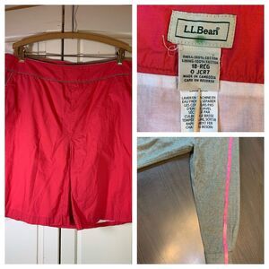 LL‎ Bean Skirt Women Sz 18 Reg Knee Length Pink Salmon Coastal Grandma